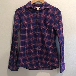 J. Crew Tartan Plaid Collared Button Up Shirt